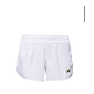 Lululemon Women's Hotty Hot Low Rise 4" Colorado Buffaloes Short Sz 12 White NEW